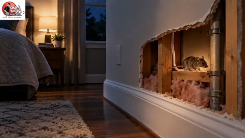 mouse in wall